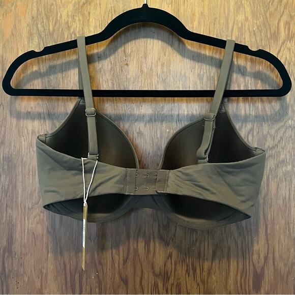 NWT Skims Fits Everybody‎ Scoop Plunge Bra Espresso 44DD Brown - Picture 2 of 5